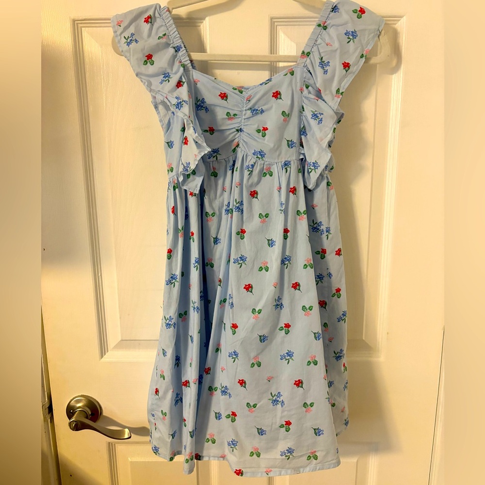 Girls Janie and Jack Blue Floral Dress